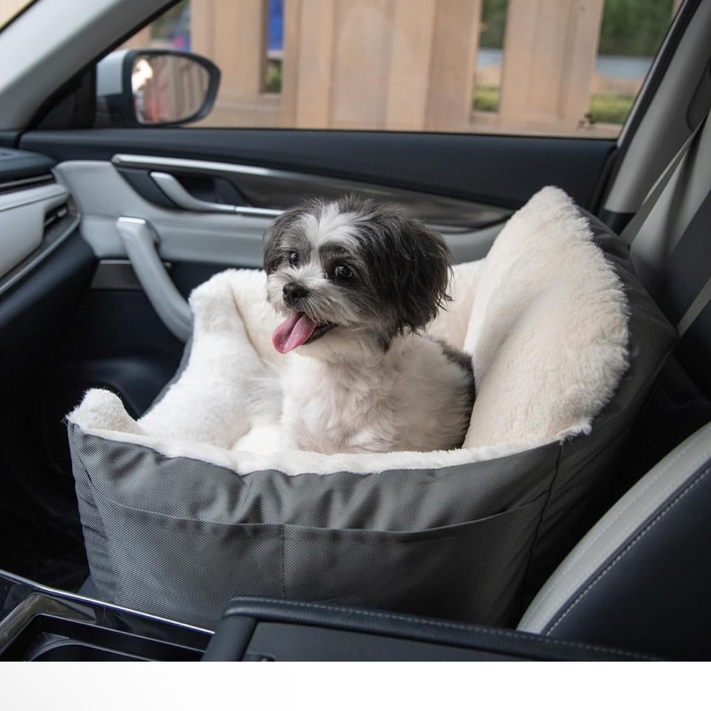 New Best Pet Supplies Dog Pet Booster Seat for Car, Truck, and SUV Travel  Gray